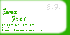 emma frei business card